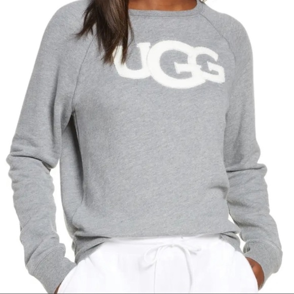 UGG Sweaters - UGG Fuzzy Logo Crewneck